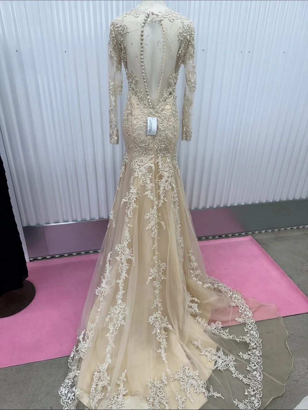 Elegant Lace Long Sleeve Dress - Picture 4 of 17
